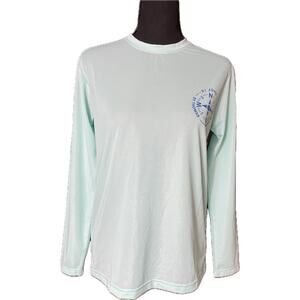 HIHO NWT VI Compass UPF 50+ N S E W Surf Shirt St John Virgin Islands Blue XS